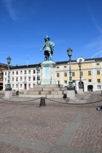 Billede af statue taget under byvandring i Göteborg. Foto: Erik Sigmund Christensen.